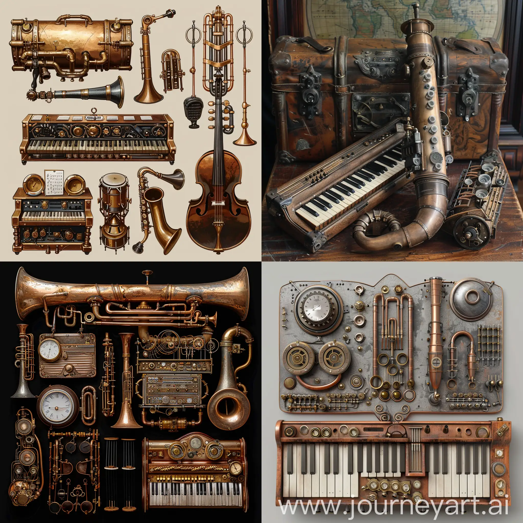 Steampunk-Music-Instruments-Ensemble