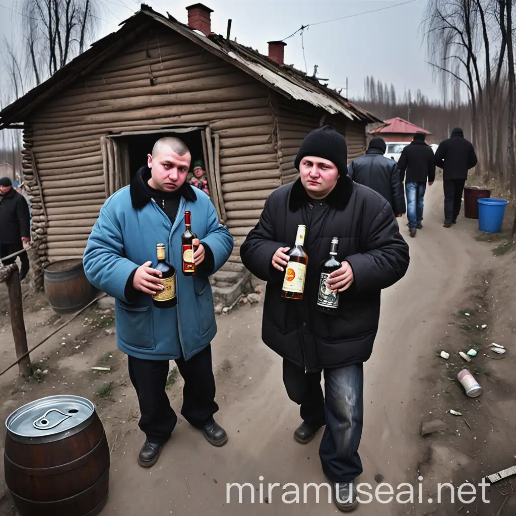 Daily Scenes in Berezanshchina Village Life Amidst Struggles and Spirits