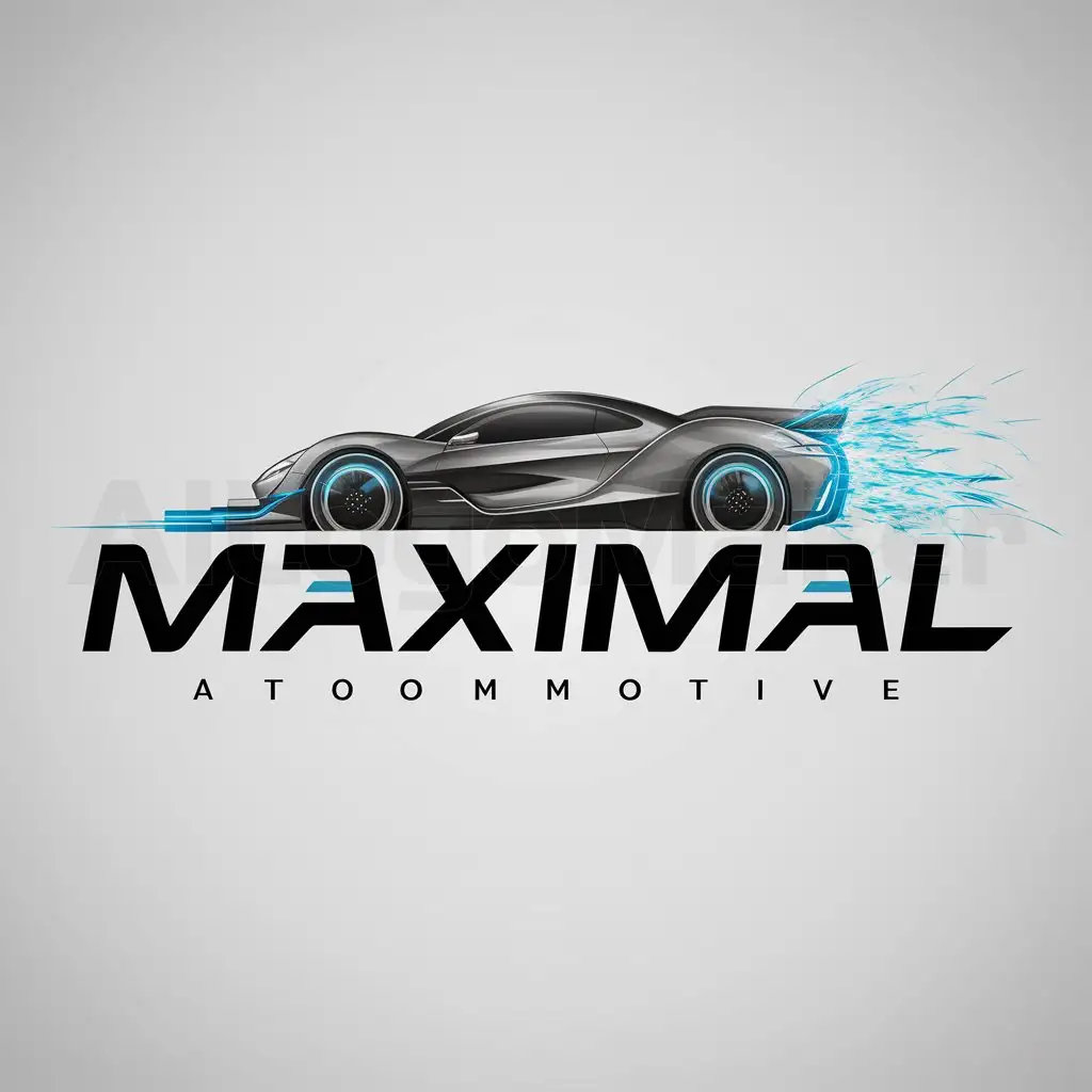 a logo design,with the text "MAXIMAL", main symbol:car,Moderate,be used in Automotive industry,clear background
