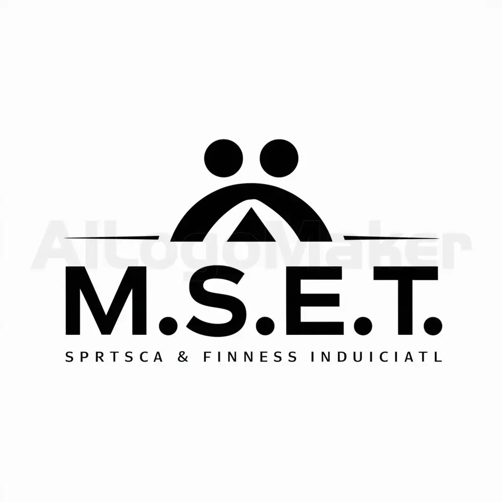a logo design,with the text "M.S.E.T.", main symbol:Connecting with people,Moderate,be used in Sports Fitness industry,clear background