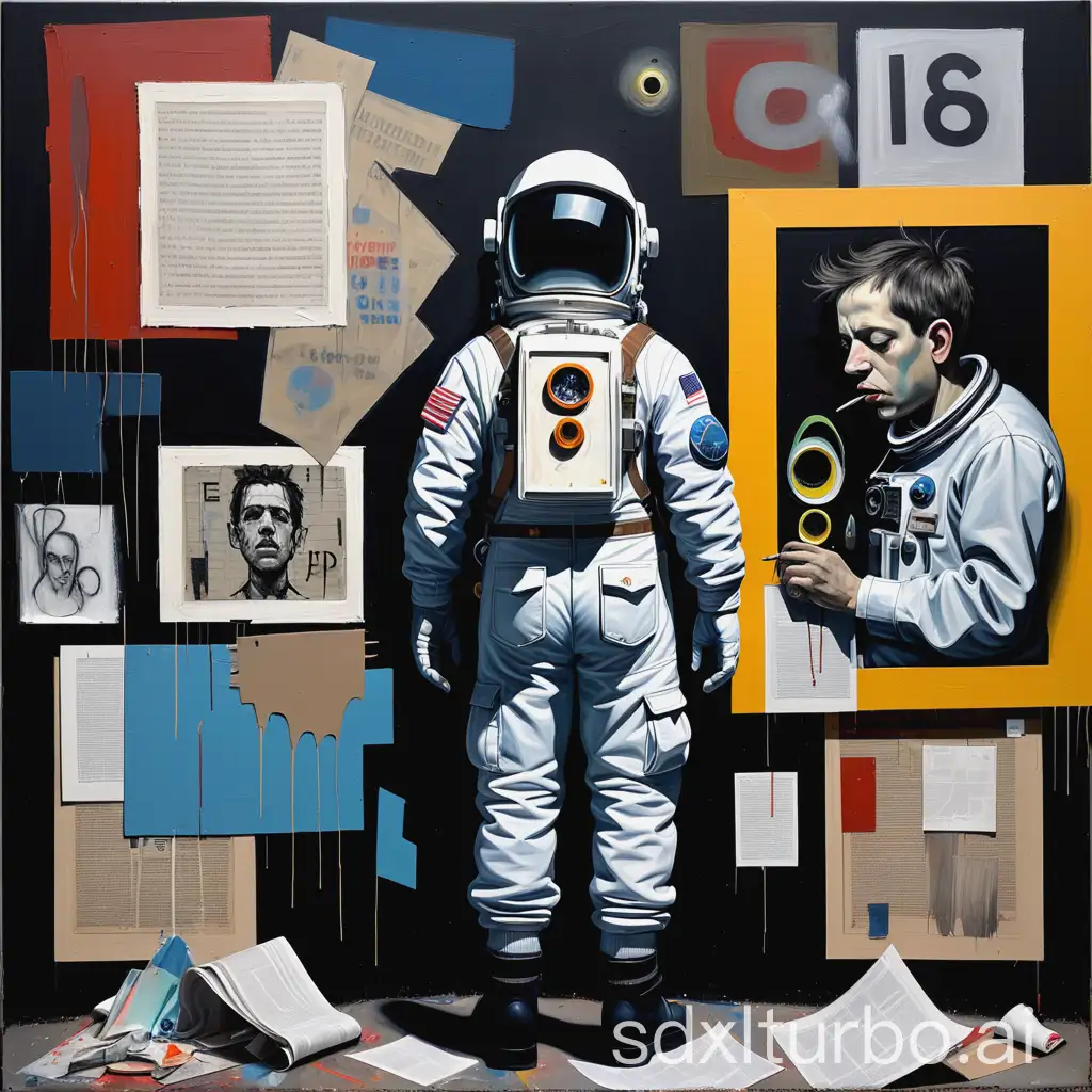 1960s-Astronaut-Street-Demonstrations-Urban-Graffiti-Art-in-Basquiat-and-Prince-Style