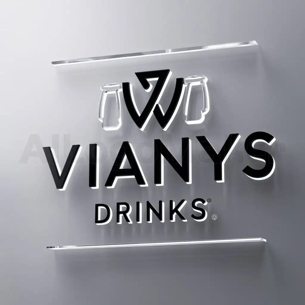 LOGO-Design-for-Vianys-Drinks-Refreshing-Beer-Emblem-on-a-Clear-Background