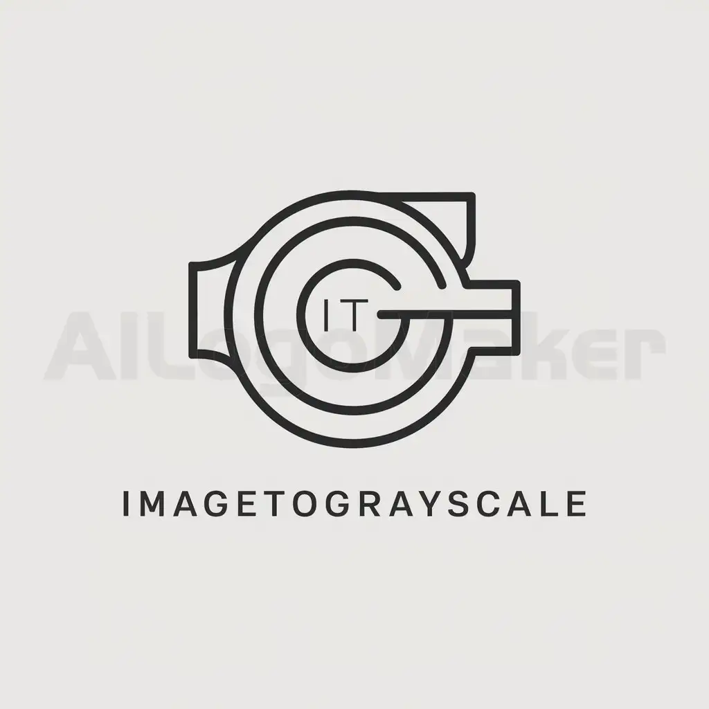 a logo design,with the text "ImageToGrayscale", main symbol:ImageToGrayscale,Minimalistic,be used in Internet industry,clear background