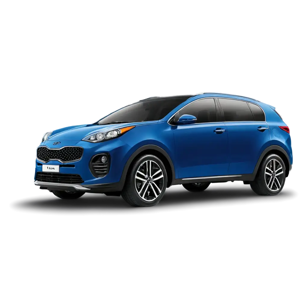 Kia sportage car blue color
