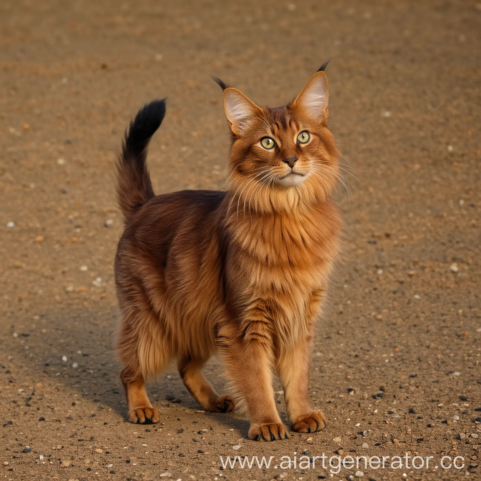 Playful-Somali-Cat-with-Lush-Fur-and-Expressive-Eyes