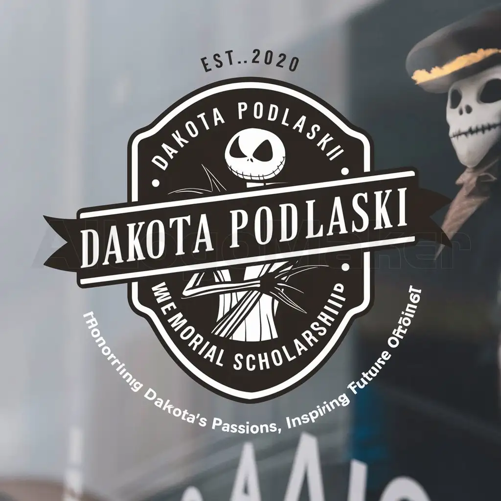 LOGO-Design-for-Dakota-Podlaski-Memorial-Scholarship-Honoring-Law-Enforcement-with-Jack-Skellington-Inspiration