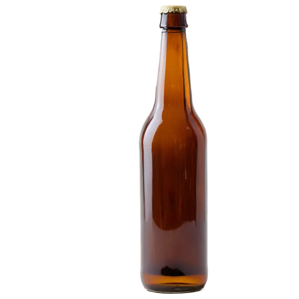 amber beer bottle