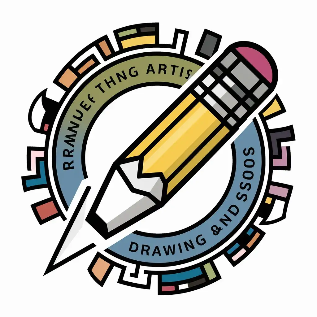 сгенерируй логотип для школы рисования и дизайна