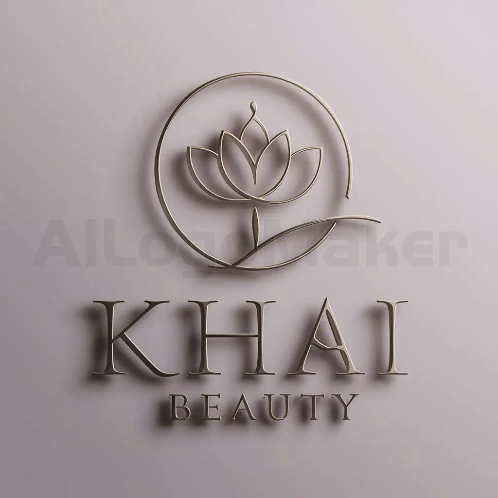 LOGO-Design-for-Khai-Beauty-Elegant-Text-with-BeautyInspired-Symbol-on-a-Clean-Background