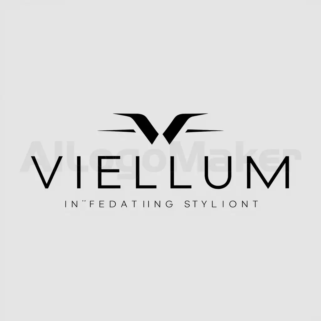 a logo design,with the text "Viellum", main symbol:V,Minimalistic,be used in Others industry,clear background