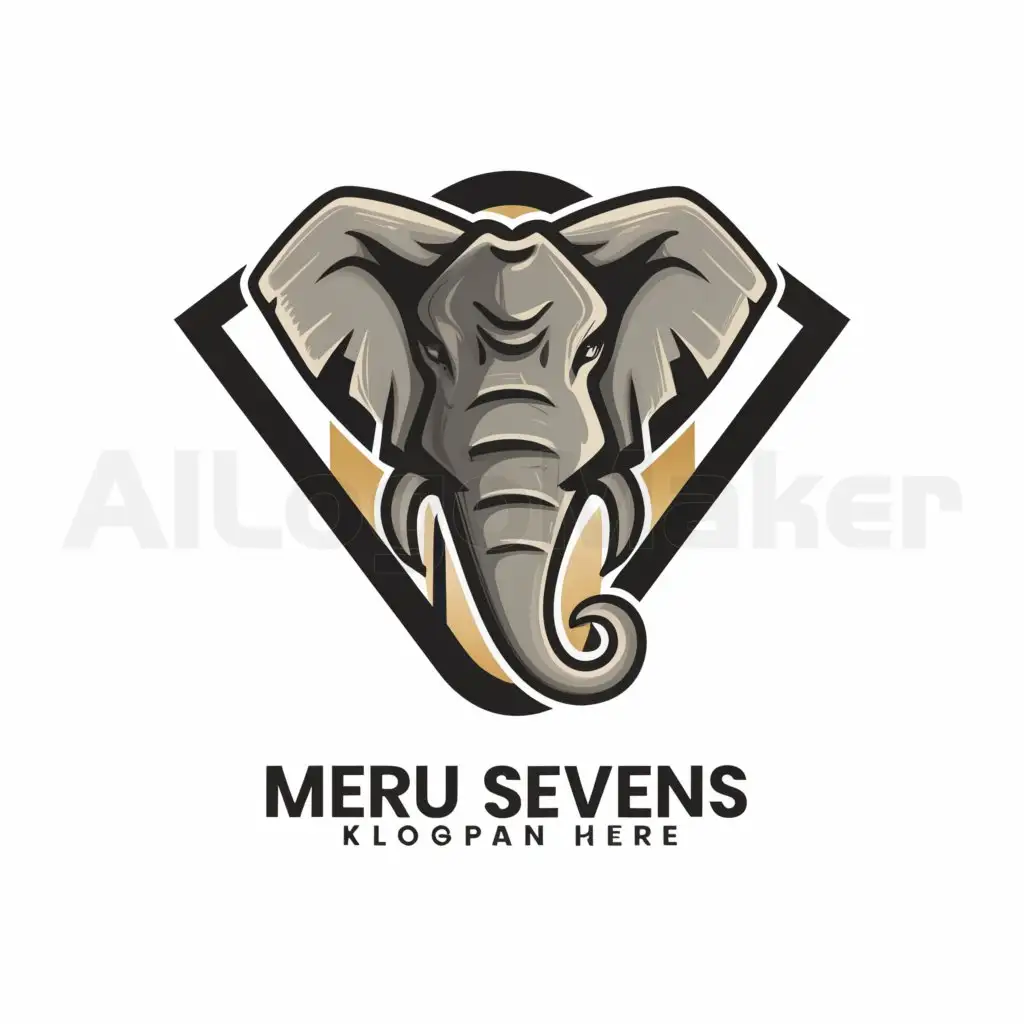 LOGO Design for Meru Sevens Majestic Elephant with Dynamic 7 Border for ...