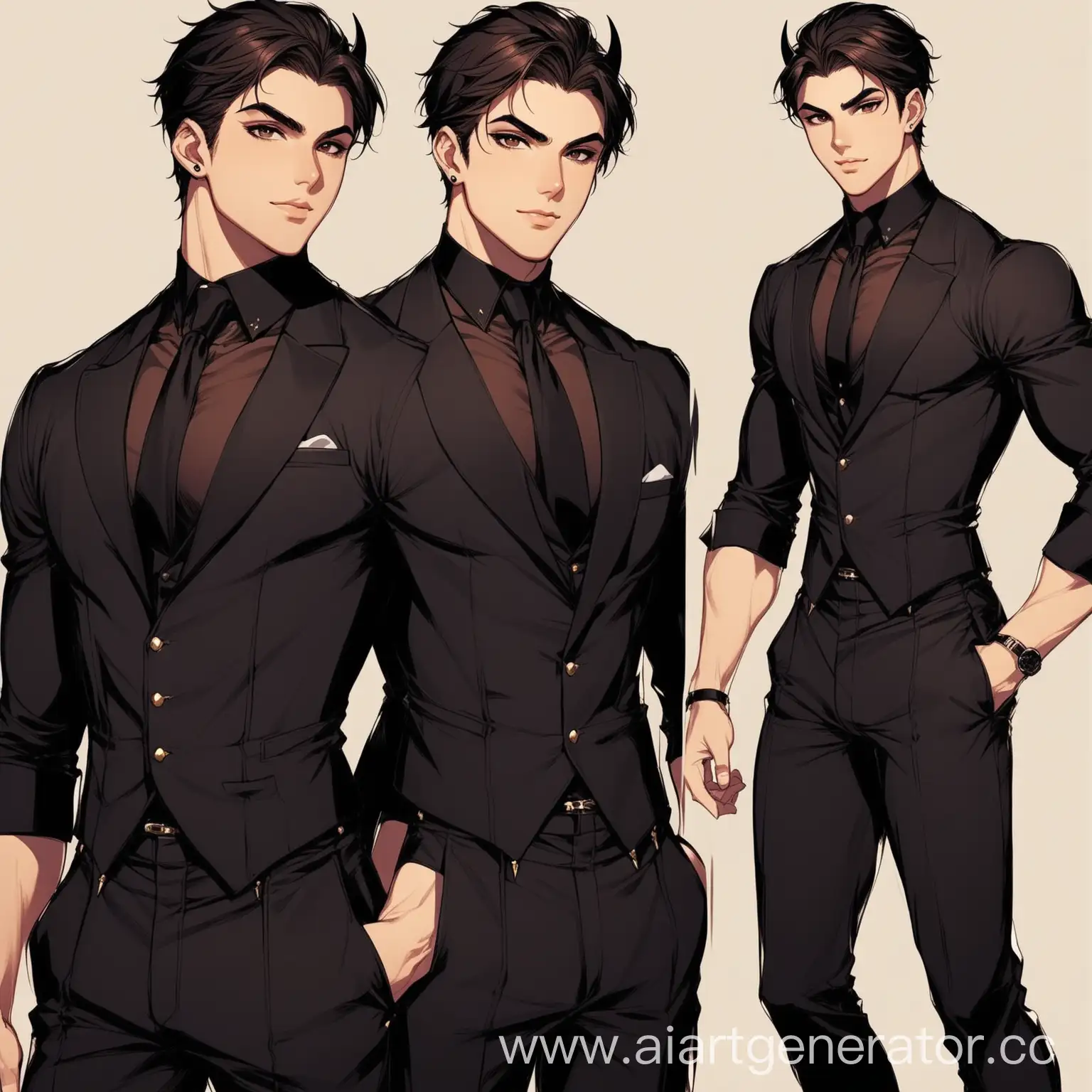 Young-Heartthrob-Demon-Brunet-with-Dark-Eyes-and-Classy-Style
