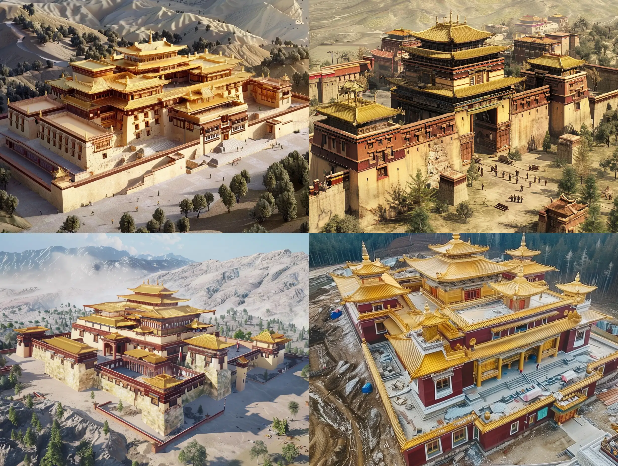 Tibetan-Architecture-BirdsEye-View-of-Pristine-Realistic-Structure