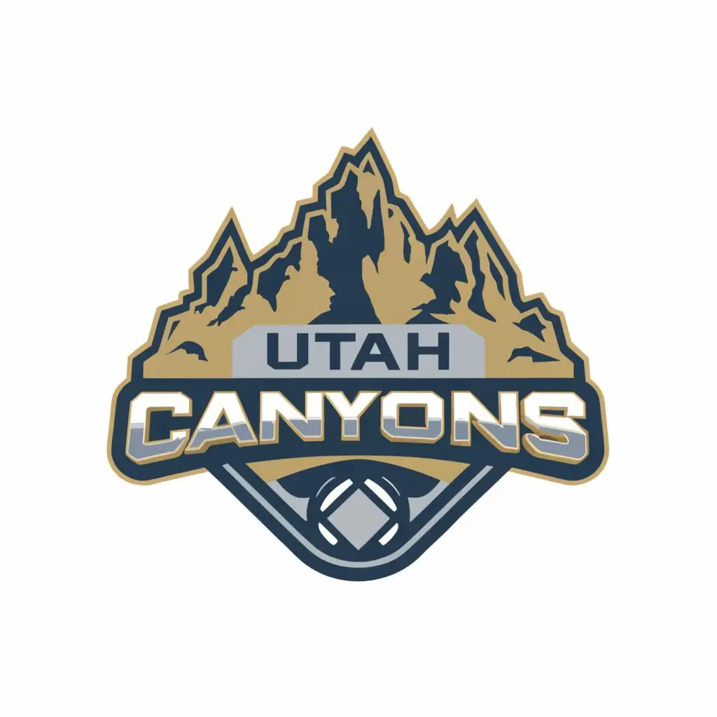 a logo design,with the text "Utah Canyons", main symbol:Utah Canyons hockey team logo with,Moderate,be used in Sports Fitness industry,clear background