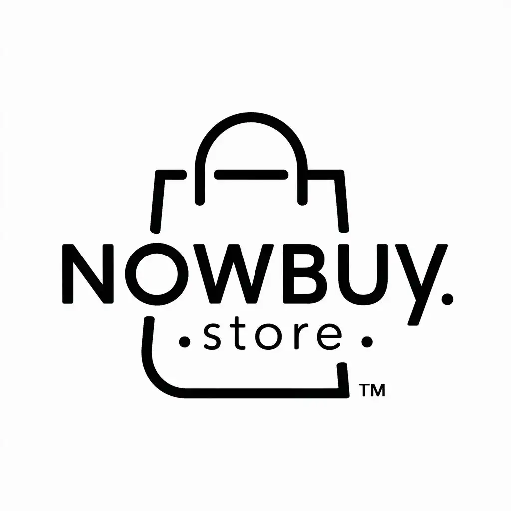 LOGO-Design-for-nowbuystore-Modern-Text-with-Clear-Background-for-Retail-Industry