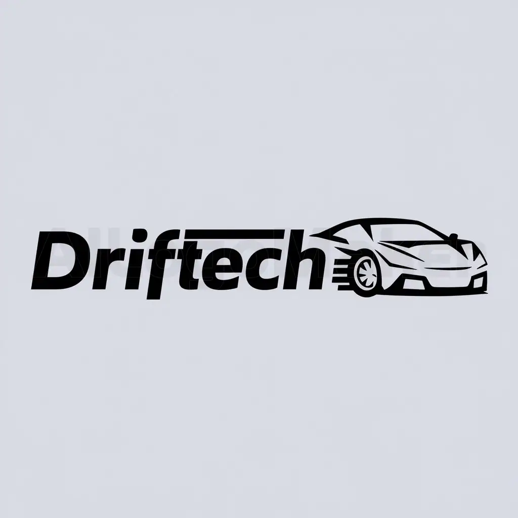 a logo design,with the text "Driftech", main symbol:Text,Moderate,be used in Automotive industry,clear background