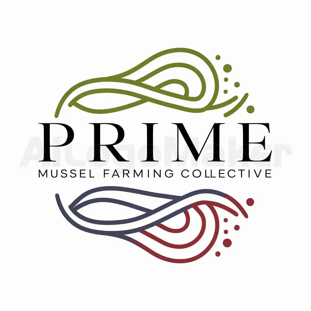 LOGO-Design-For-PRIME-Elegant-Font-with-Mussel-Shell-Patterns-in-Green-Blue-and-Red