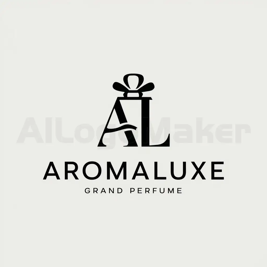 a logo design,with the text "Aromaluxe", main symbol:AL,Moderate,clear background