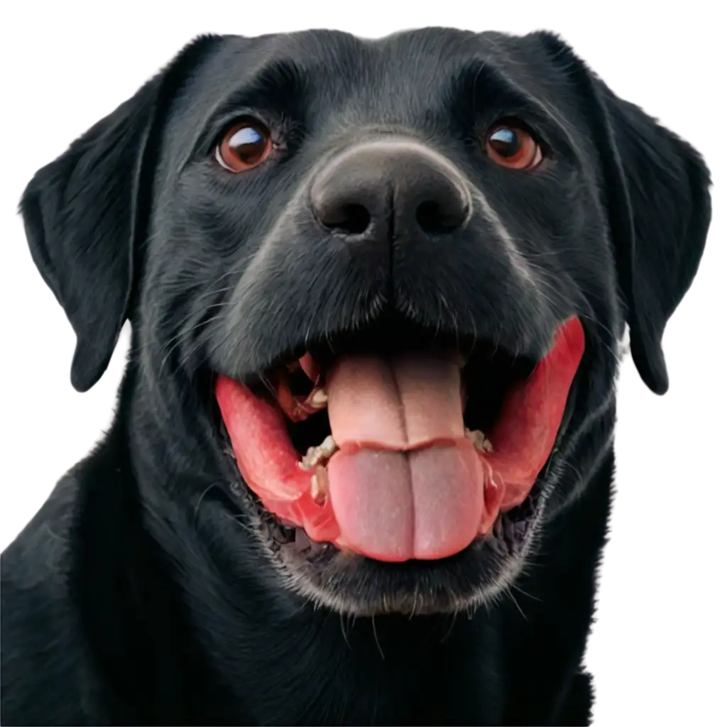 Old-Happy-Black-Labrador-PNG-Capturing-Timeless-Joy-in-HighQuality-Format