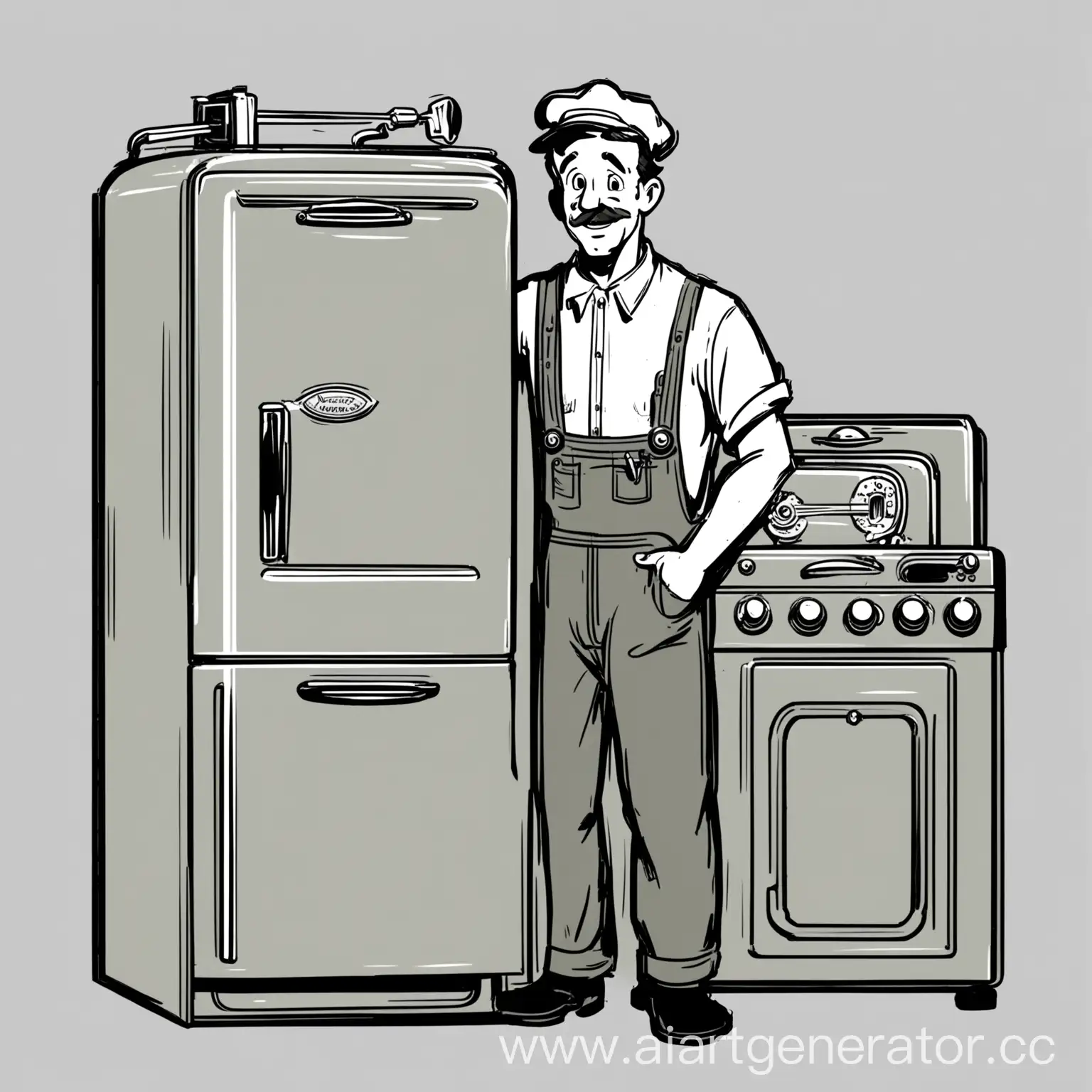Friendly-DisneyStyle-1930s-Appliance-Repairman-with-Toolbox-and-Wrench