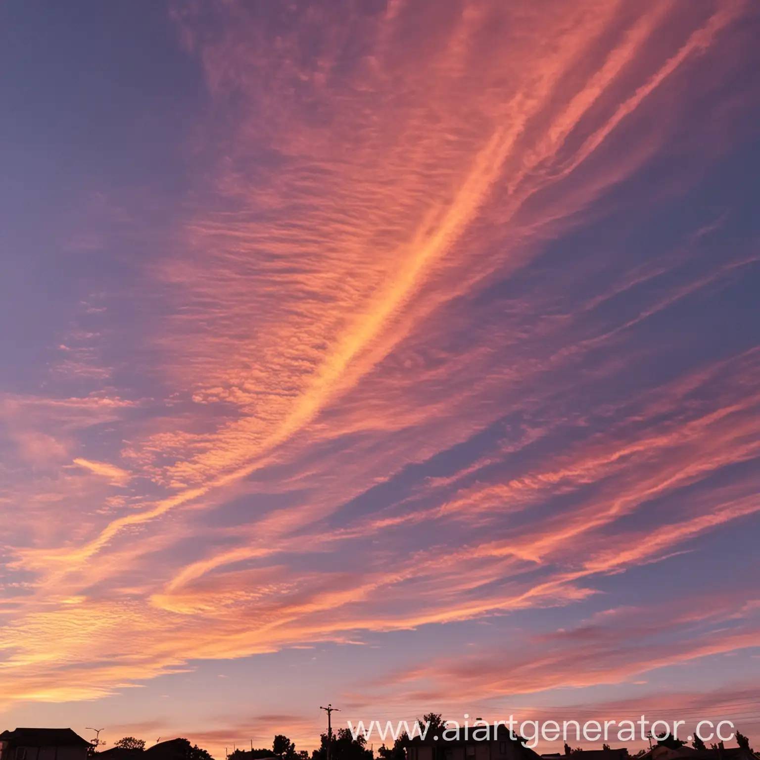 Vibrant-Sunset-Sky-Painting-Majestic-Colors-of-Nature-in-Evening-Glow