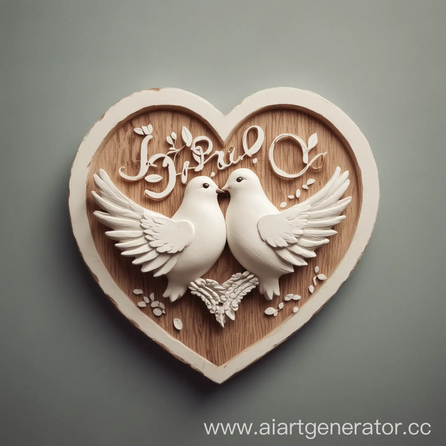 логотип компании любовь и голуби