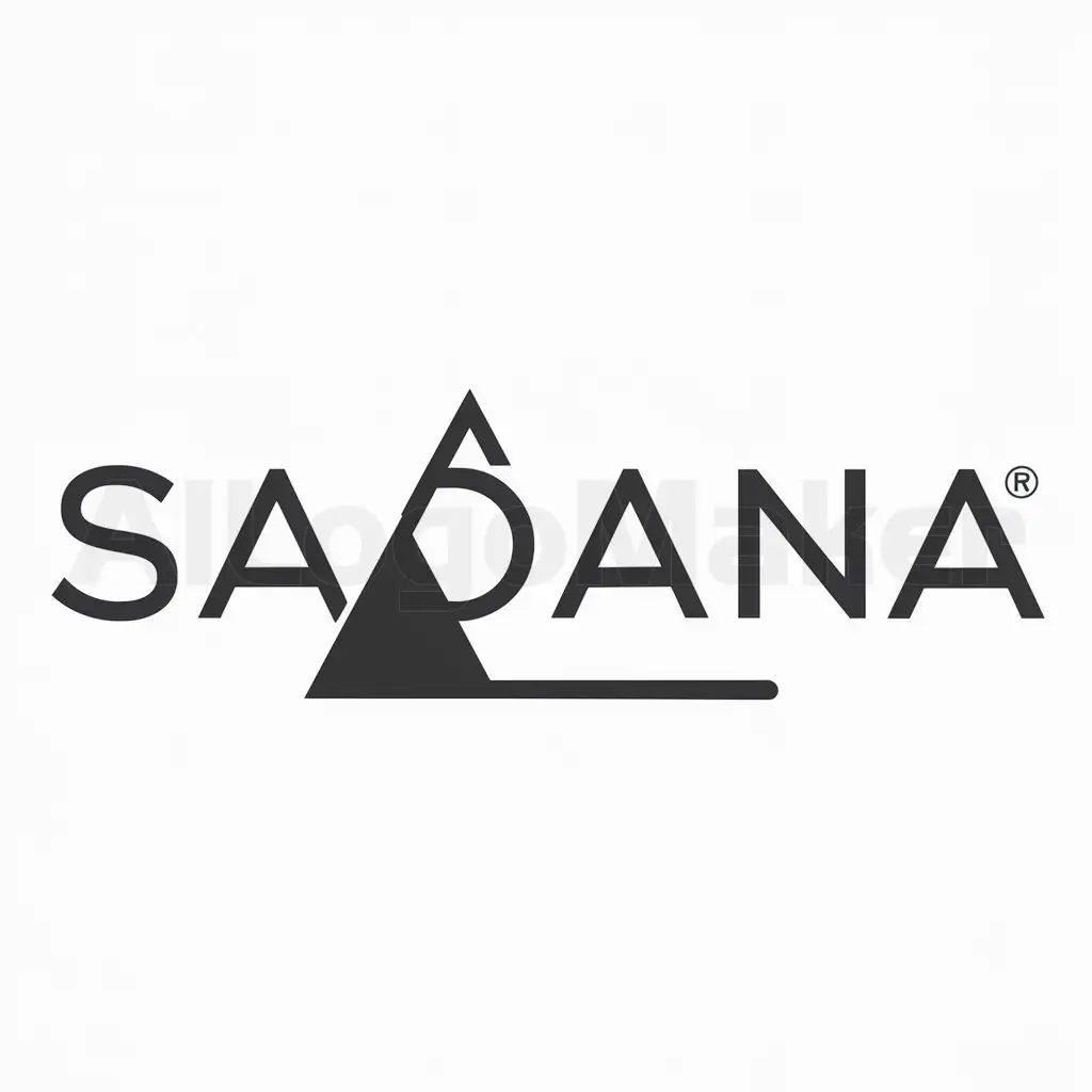 a logo design,with the text "SADANA", main symbol:triangle base down, geometry,Moderate,be used in Others industry,clear background