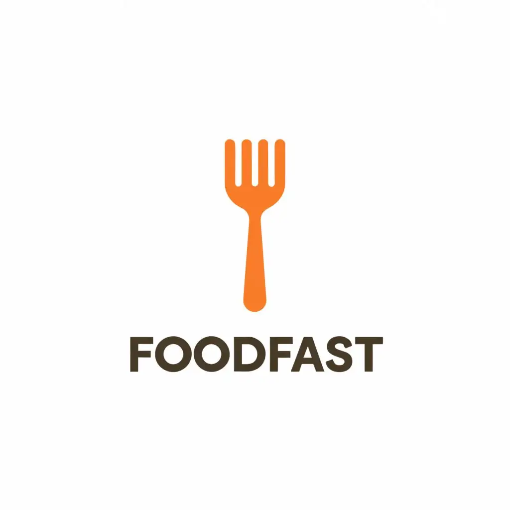 a logo design,with the text "FoodFast", main symbol:minimalist logo, and modern,Moderate,be used in Restaurant industry,clear background