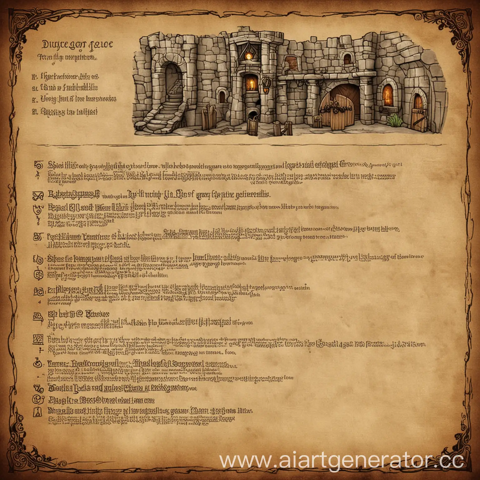 Tabletop-Game-Rules-Document-Template-for-Dungeon-Adventure