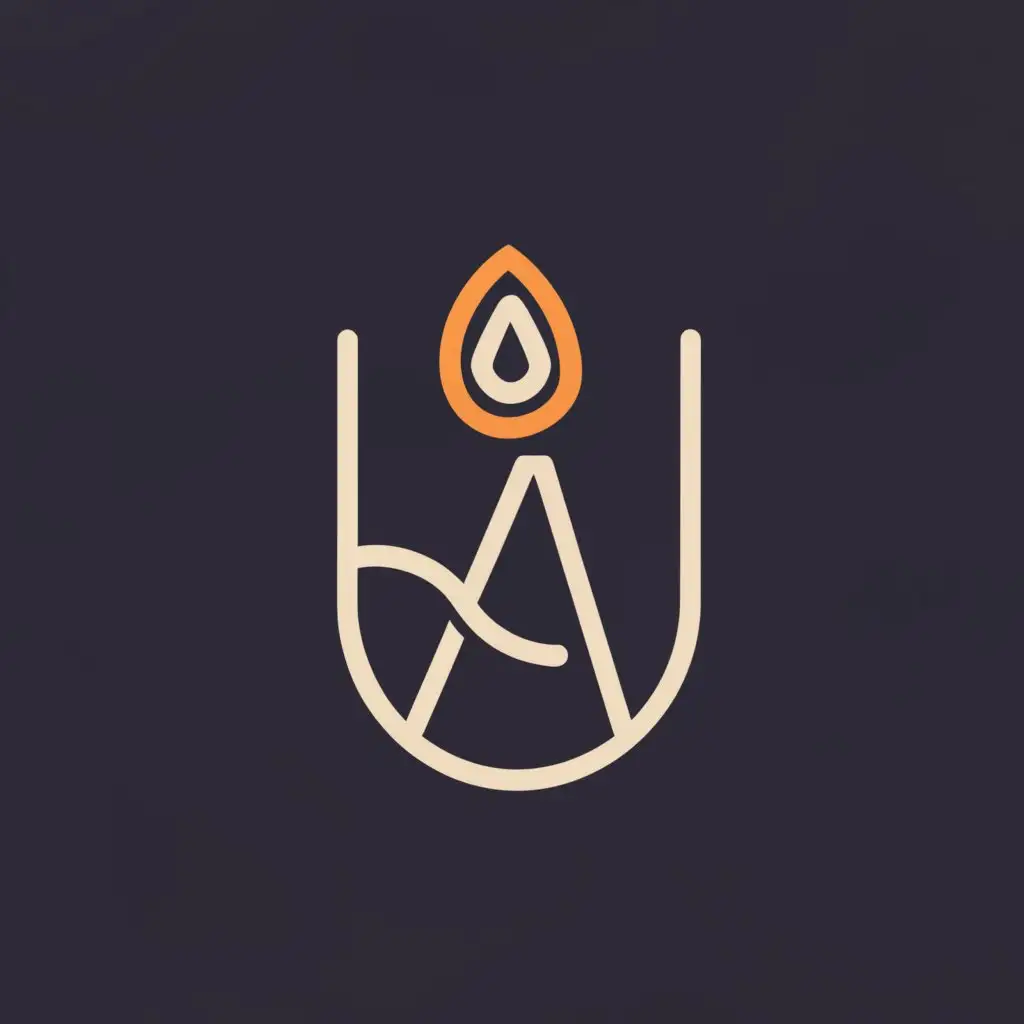 a logo design,with the text "Lav", main symbol:Candle,Moderate,clear background