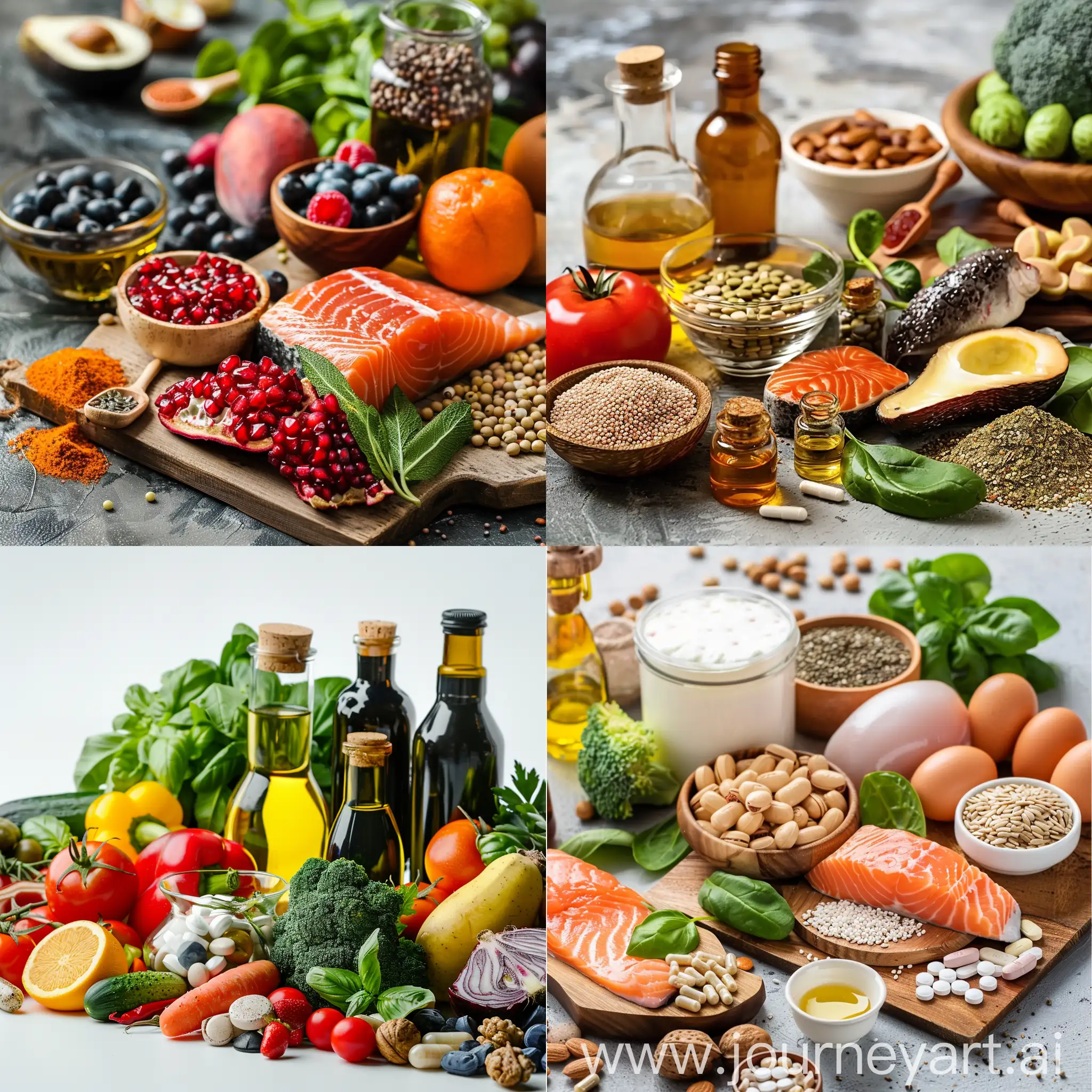 Variety-of-Dietary-Products-Arranged-Neatly-in-Square-Composition