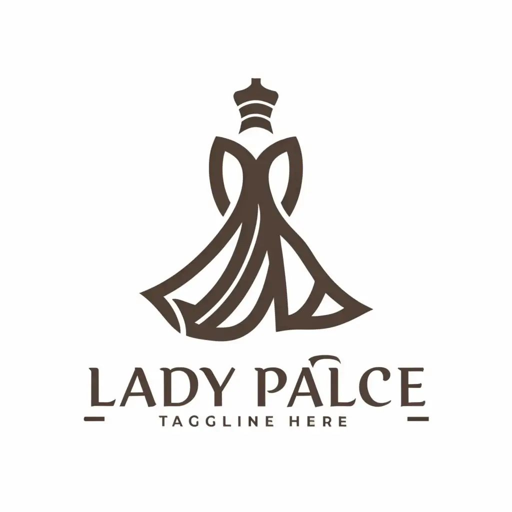 LOGO-Design-For-Lady-Palace-Elegant-Text-with-Fashionable-Symbol-on-Clear-Background