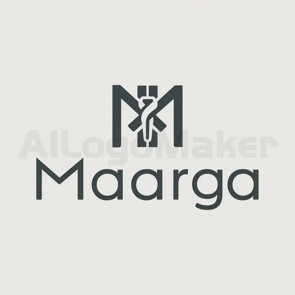 a logo design,with the text "Maarga", main symbol:App name : Maarga.nAbout App : It is a medical app, doctor/patient app.,Moderate,be used in Medical industry,clear background