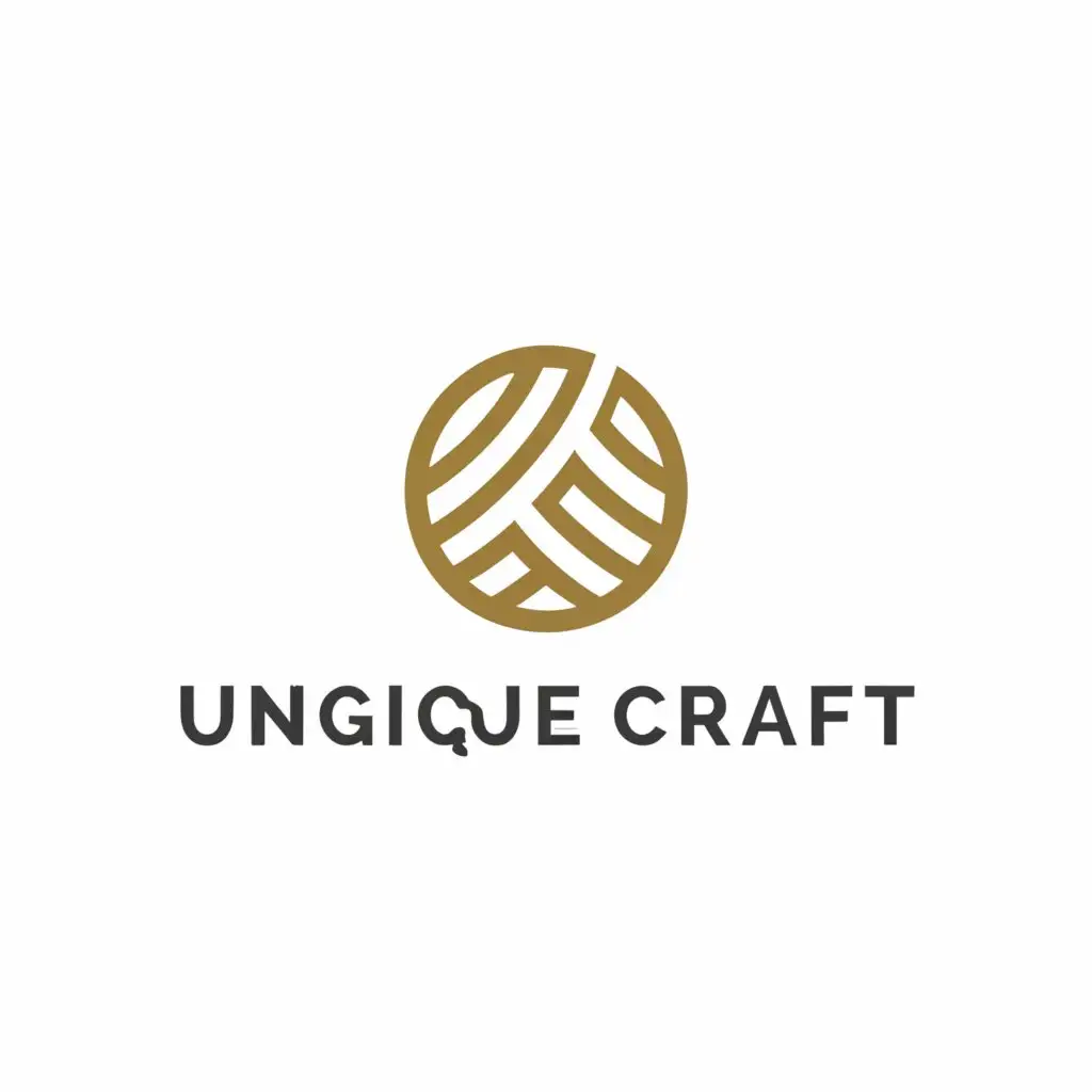 a logo design,with the text "Unique Craft", main symbol:wool dryer balls,Minimalistic,clear background