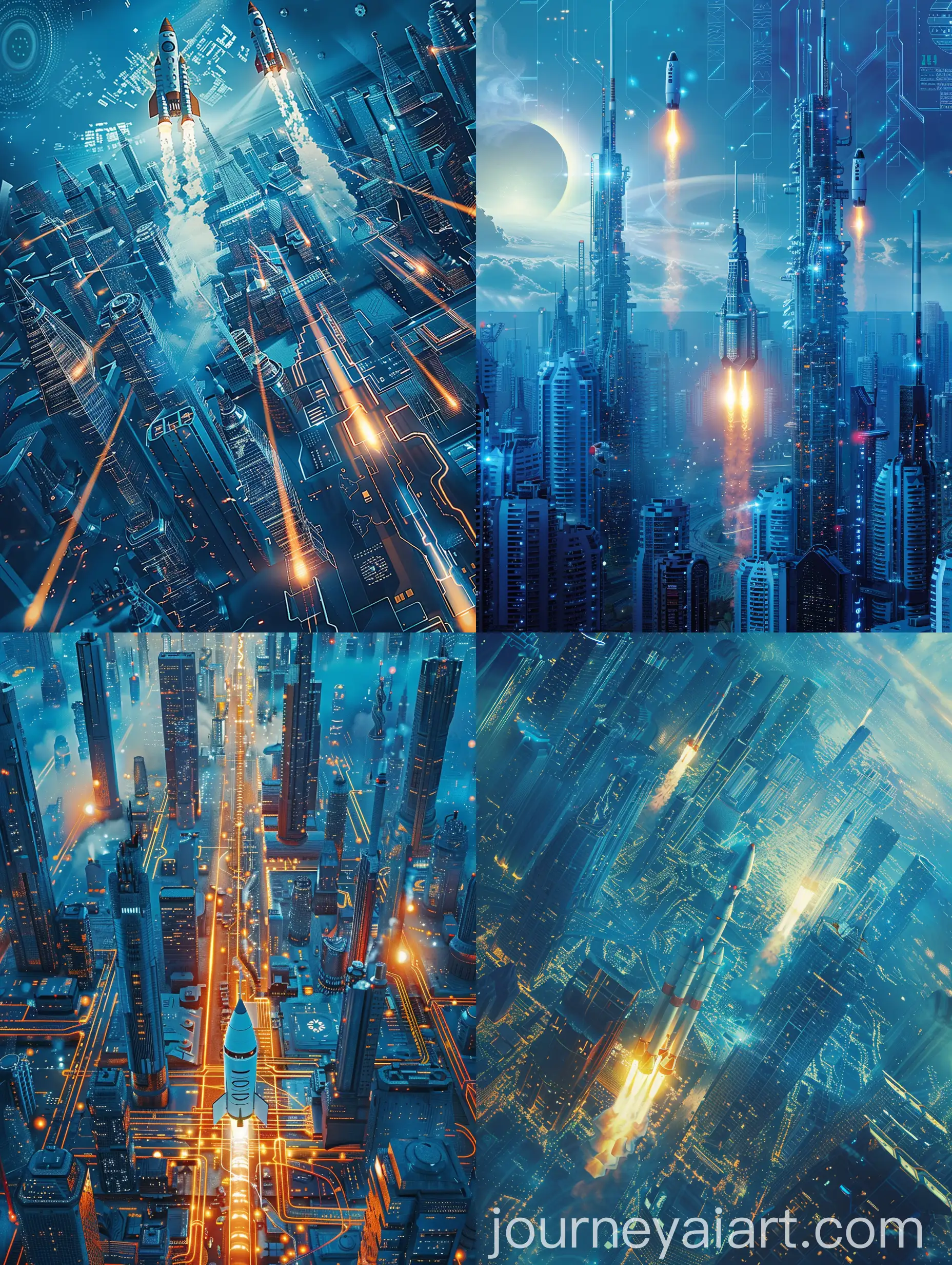 Futuristic-Smart-Cities-and-Virtual-Pipelines-Rocket-Launches-and-Holographic-Skies