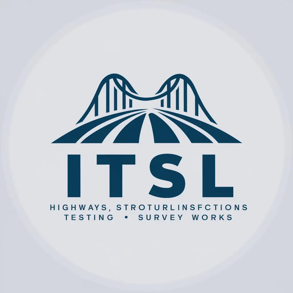 a logo design,with the text "ITSL", main symbol:Logo creation for the following Company - ITSL highways, construction, engineering sector, undertaking structural inspections, testing and survey works, in the UK.,Moderate,be used in Others industry,clear background