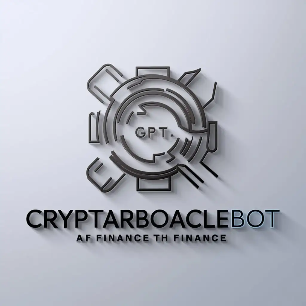 a logo design,with the text "CryptArbOracleBot", main symbol:Ai GPTchat,complex,be used in Finance industry,clear background