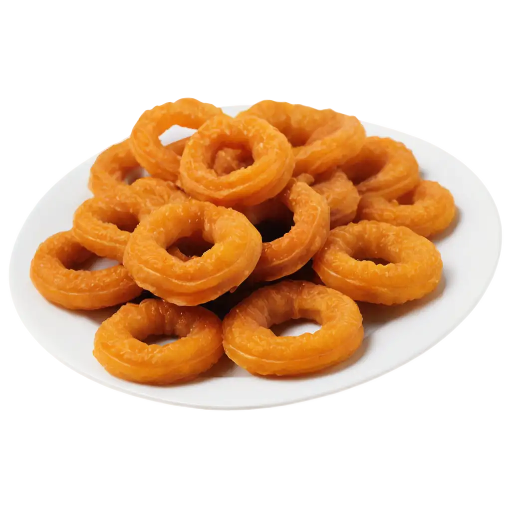 a plate containing jalebis
