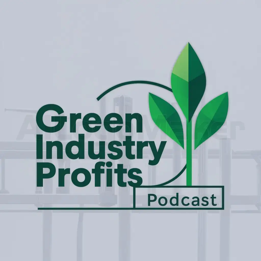 LOGO-Design-for-Green-Industry-Profits-Podcast-Lush-Greenery-Symbolizing-Growth-and-Sustainability