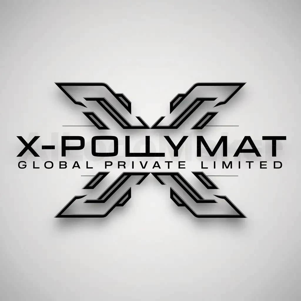 a logo design,with the text "X-PolyMat Global Private Limited", main symbol:X,complex,be used in Technology industry,clear background