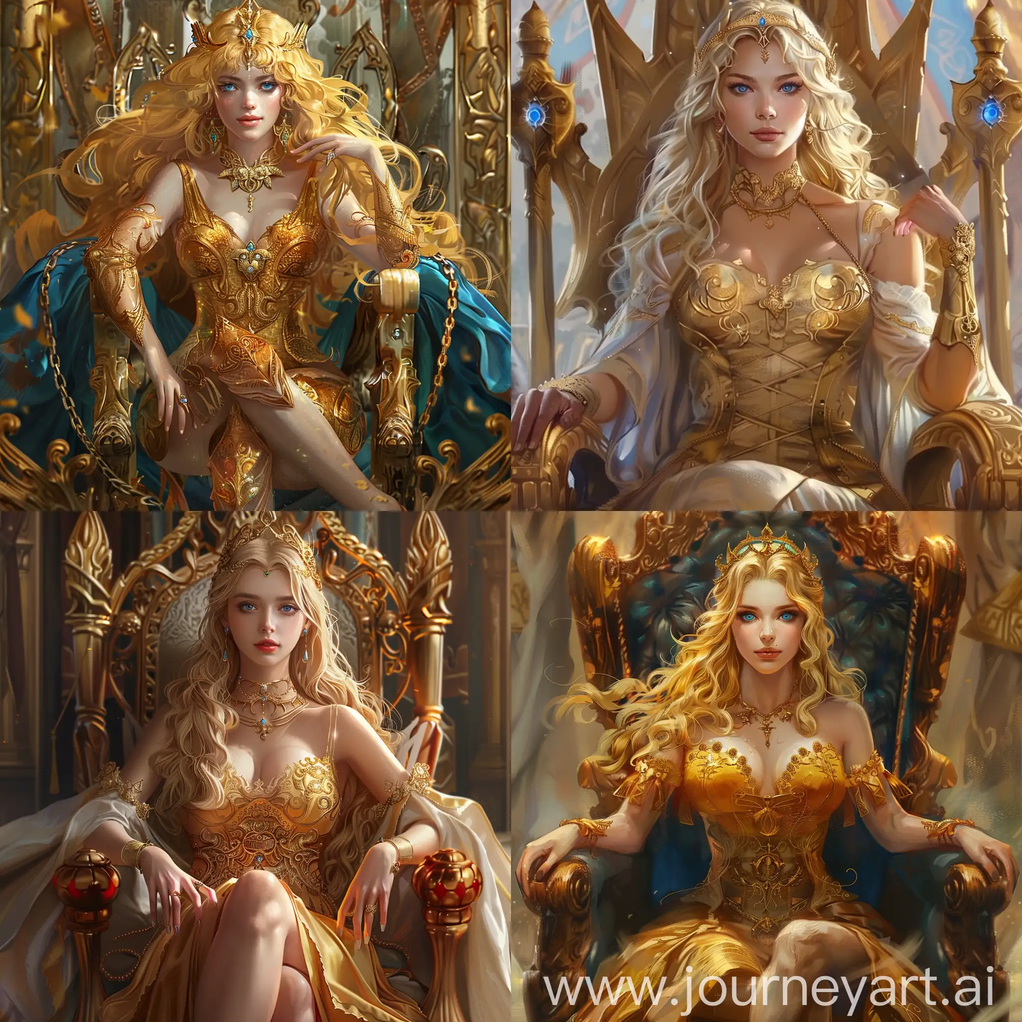 Majestic-Sun-and-Moon-Fairy-on-Throne-with-Blue-Eyes-and-Golden-Hair