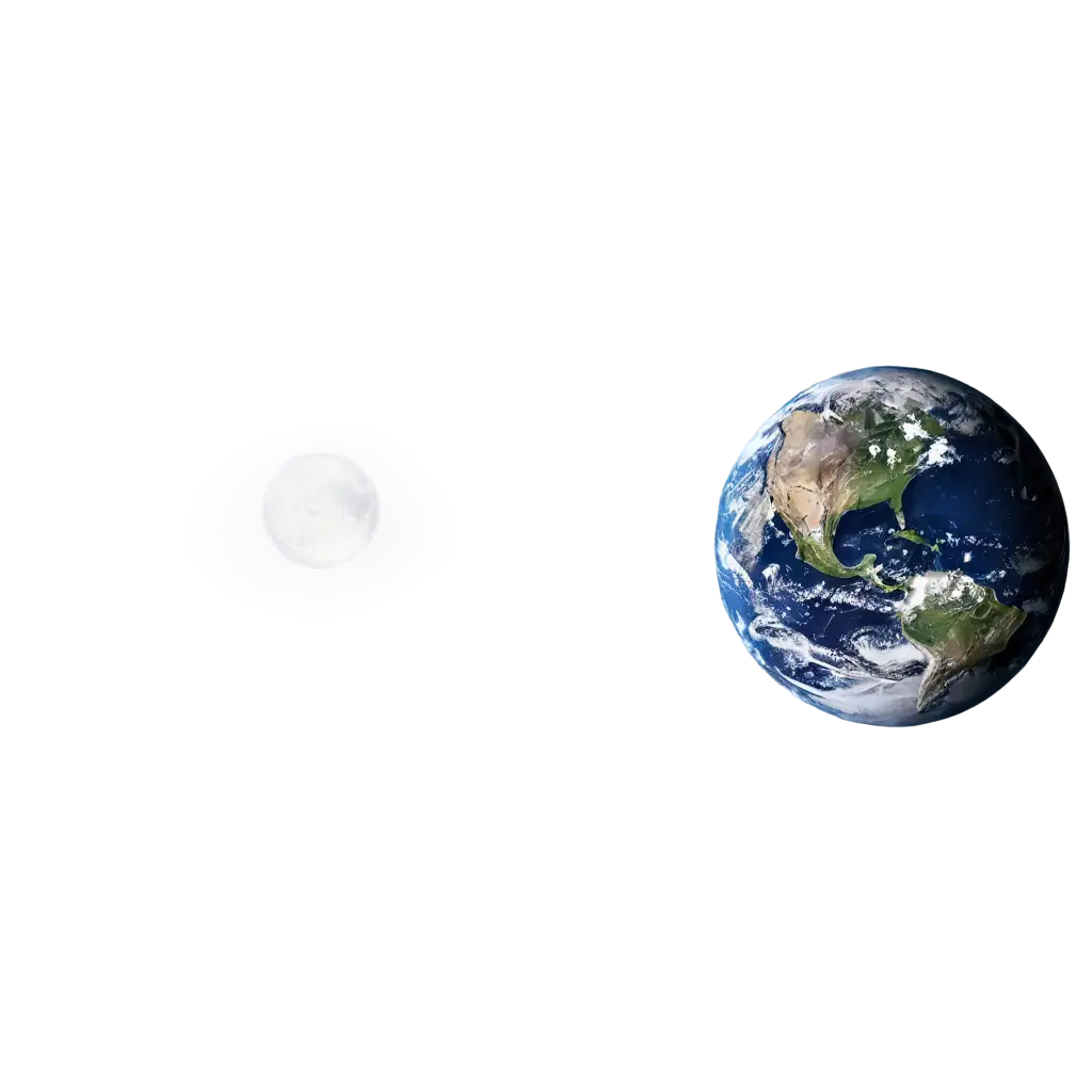 earth with moon