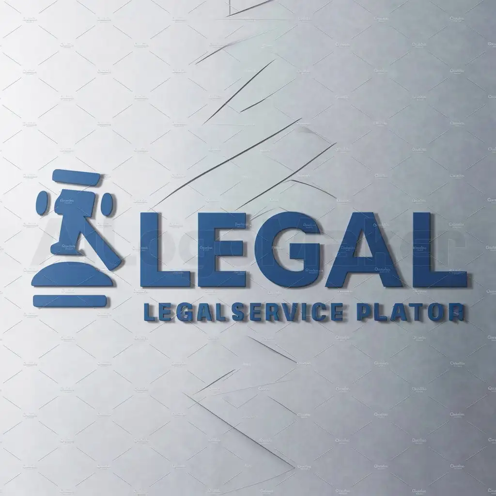 a logo design,with the text "legal", main symbol:legal service platform,Moderate,be used in Legal industry,clear background