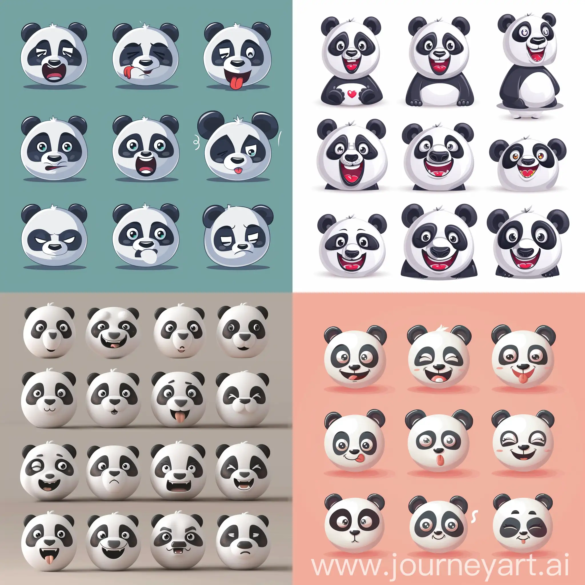 熊猫卡通表情包