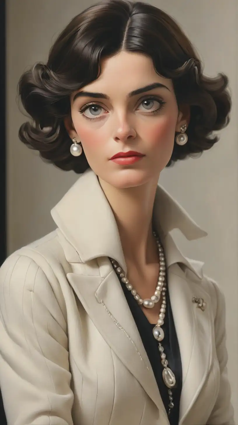 Blend modern  portraiture with modern photorealism.
coco channel thru out her life.
