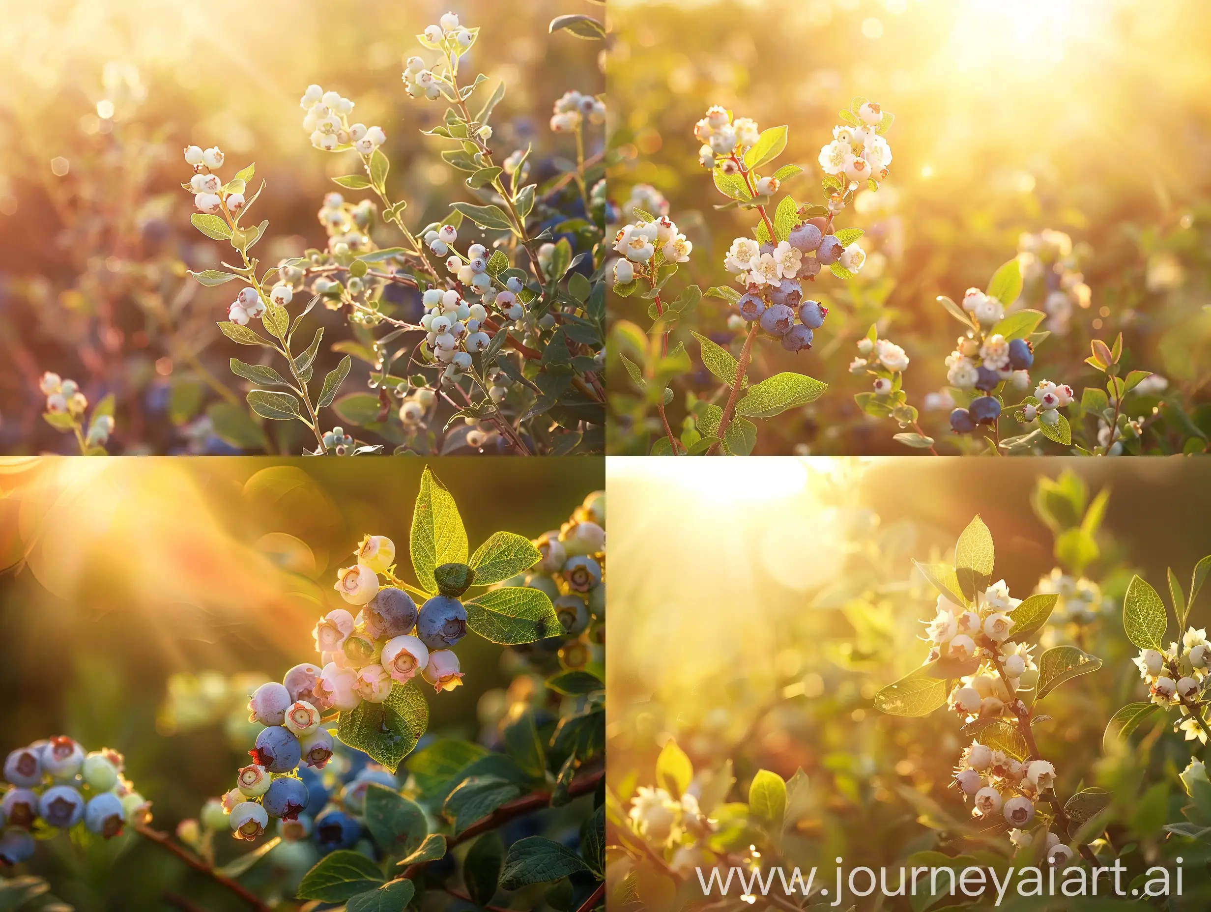 Serene-Blueberry-Silver-Dollar-Plant-Bathed-in-Golden-Sunlight