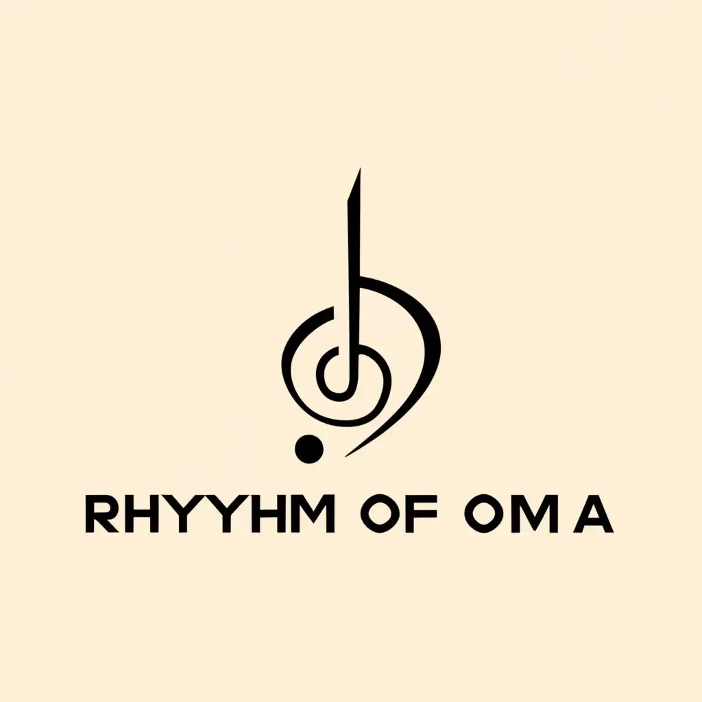 a logo design,with the text "Rhythm of Oma..", main symbol:Rhythm of Oma,Minimalistic,be used in Events industry,clear background