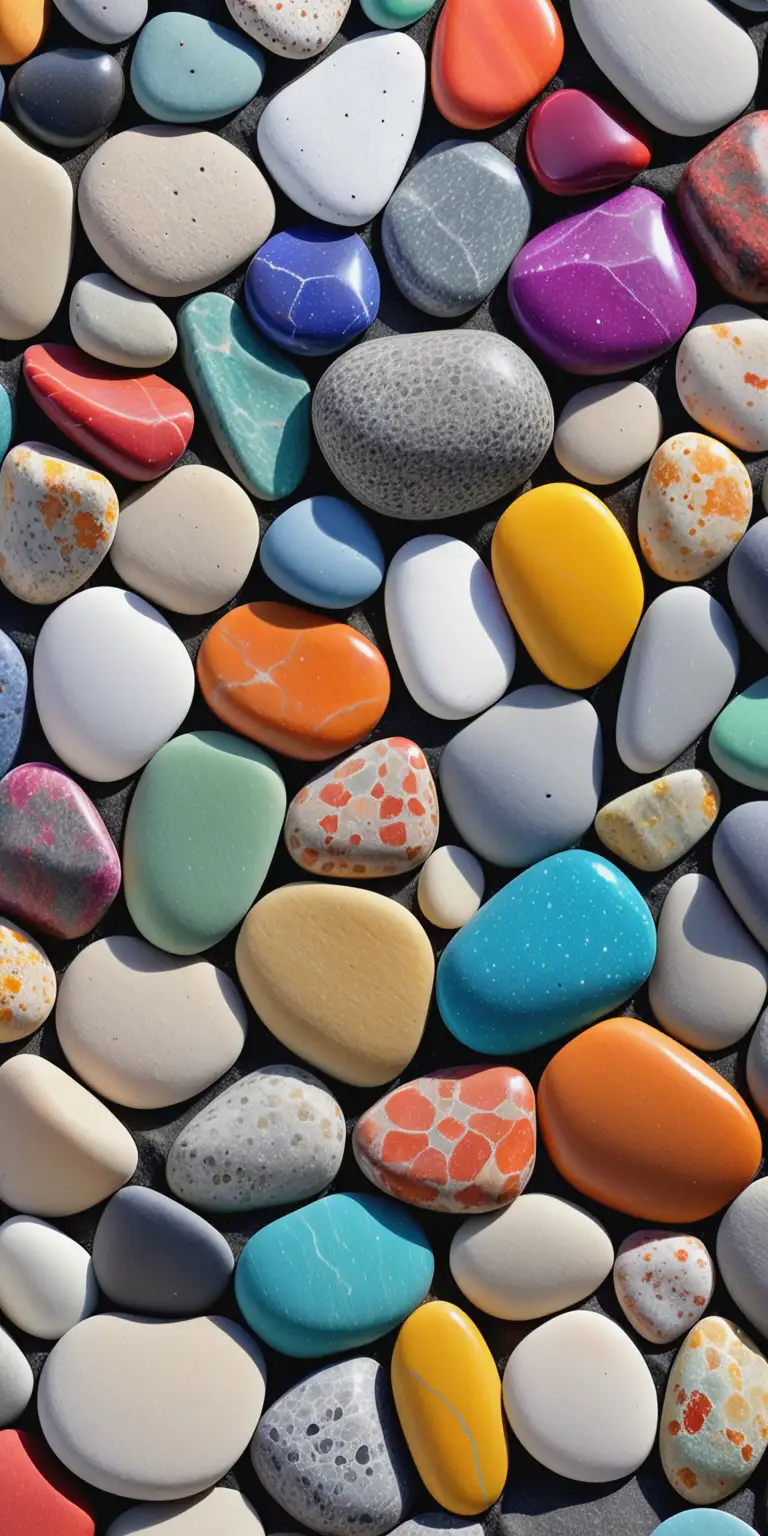 4K ,colorful stones background, colored beach stones background, small stones wallpaper, colorful pebble background  with high quality photo