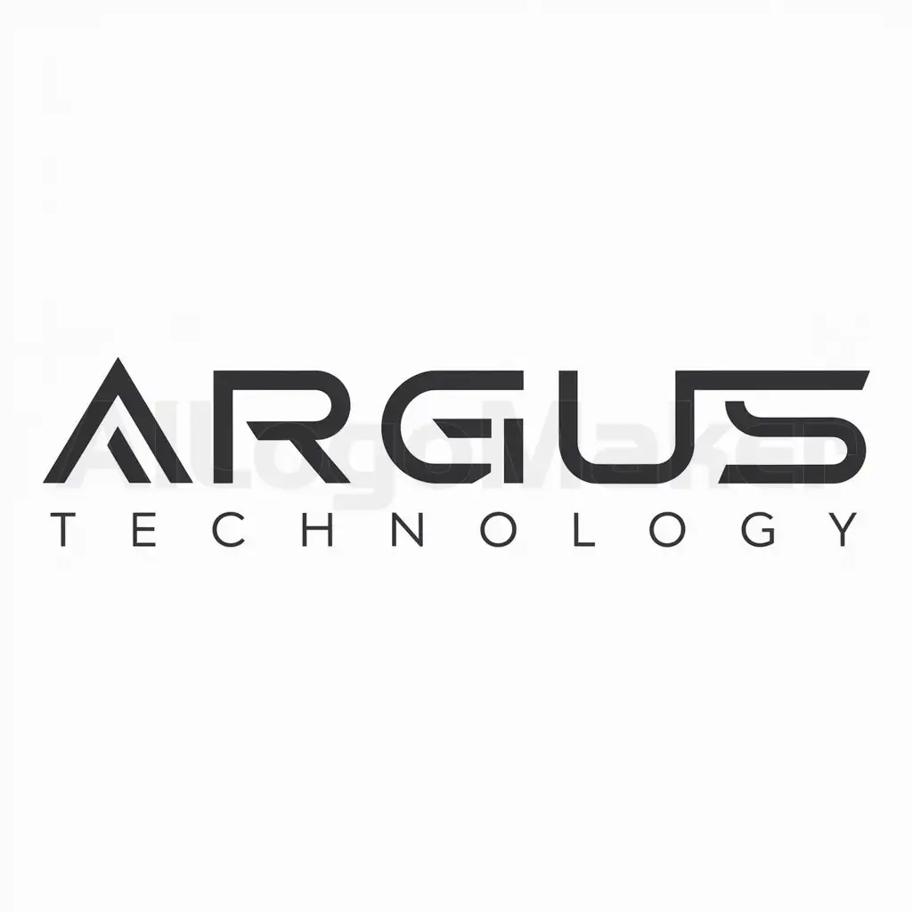 a logo design,with the text "ARGUS-TECHNOLOGY", main symbol:A,Moderate,be used in Technology industry,clear background