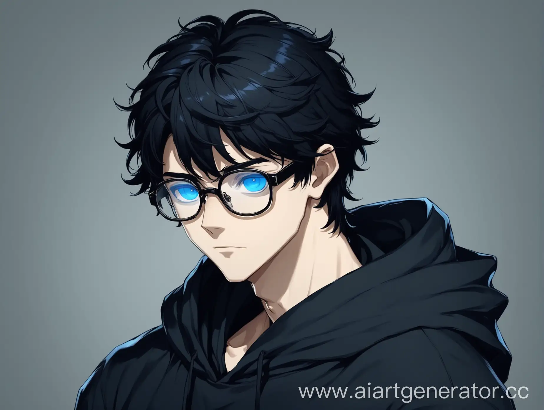 Male-Figure-in-Black-Hoodie-with-Blue-Glasses-and-Eyes